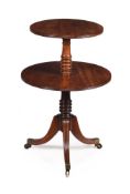 A GEORGE IV MAHOGANY DUMB WAITER, IN THE MANNER OF GILLOWS, EARLY 19TH CENTURY