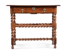 A CHARLES II WALNUT SIDE TABLE, CIRCA 1660