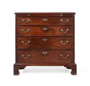 A GEORGE II MAHOGANY CHEST OF DRAWERS, MID 18TH CENTURY