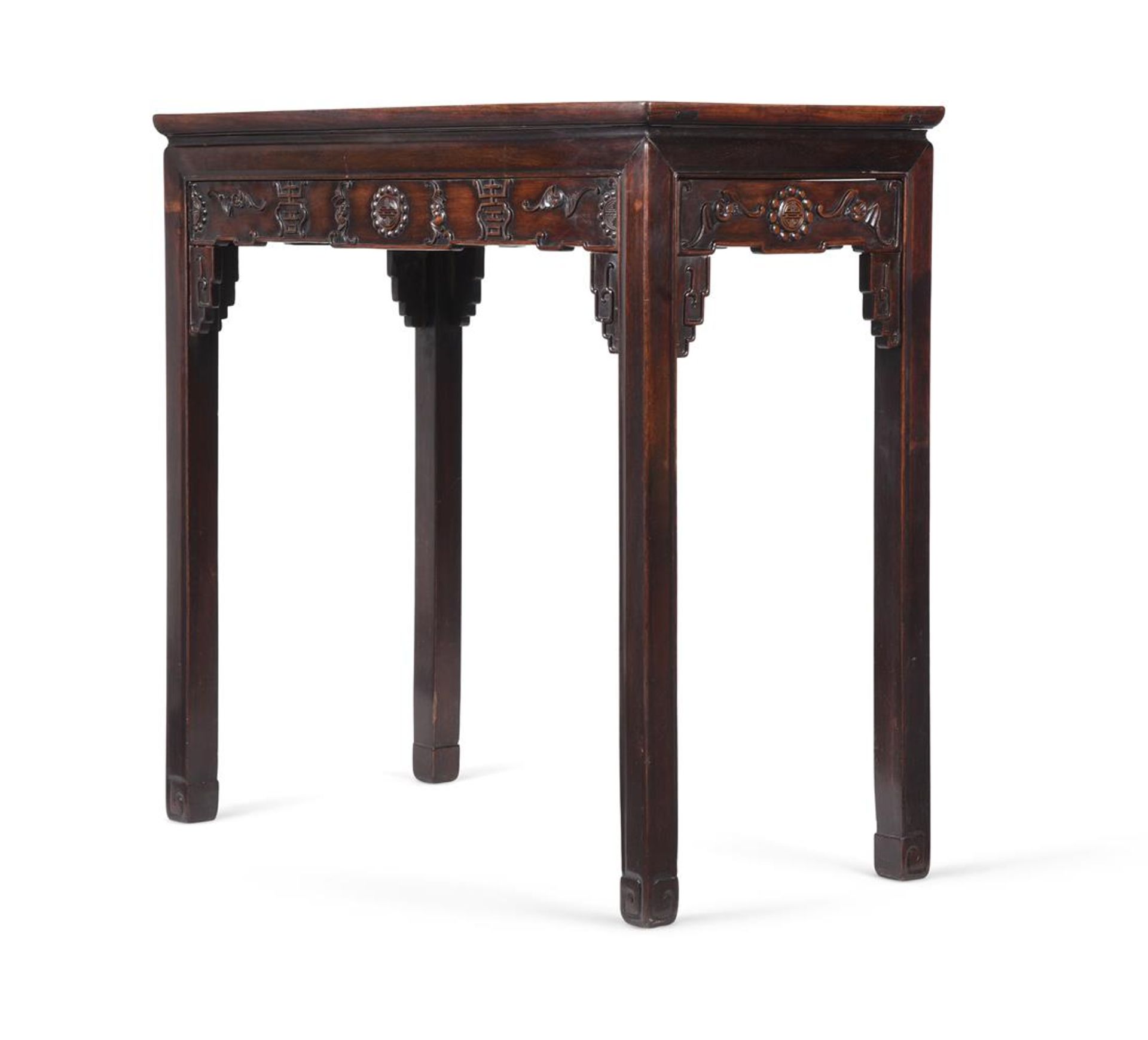 A CHINESE HARDWOOD SIDE OR ALTAR TABLE, 18TH/19TH CENTURY