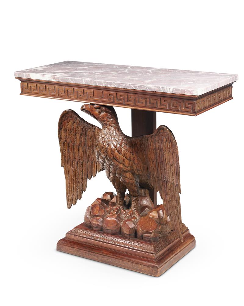 A CARVED PINE EAGLE CONSOLE TABLE, 18TH CENTURY - Image 2 of 5