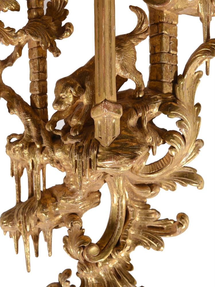 A PAIR OF GEORGE III GILTWOOD WALL BRACKETS, CIRCA 1760 - Image 6 of 7