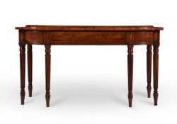 A REGENCY MAHOGANY BREAKFRONT SERVING TABLE OR SIDE TABLE, ATTRIBUTED TO GILLOWS, CIRCA 1820