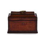 A GEORGE II MAHOGANY TEA CADDY, CIRCA 1750