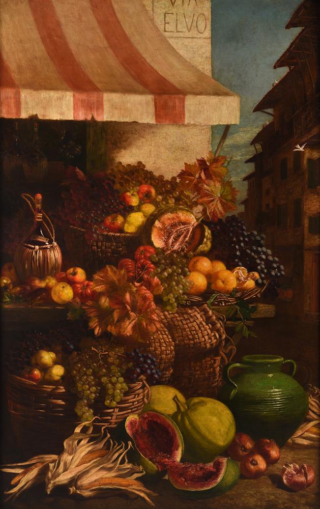 WILLIAM HUGHES (BRITISH 1841-1901), THE FRUIT MARKET - Image 2 of 3