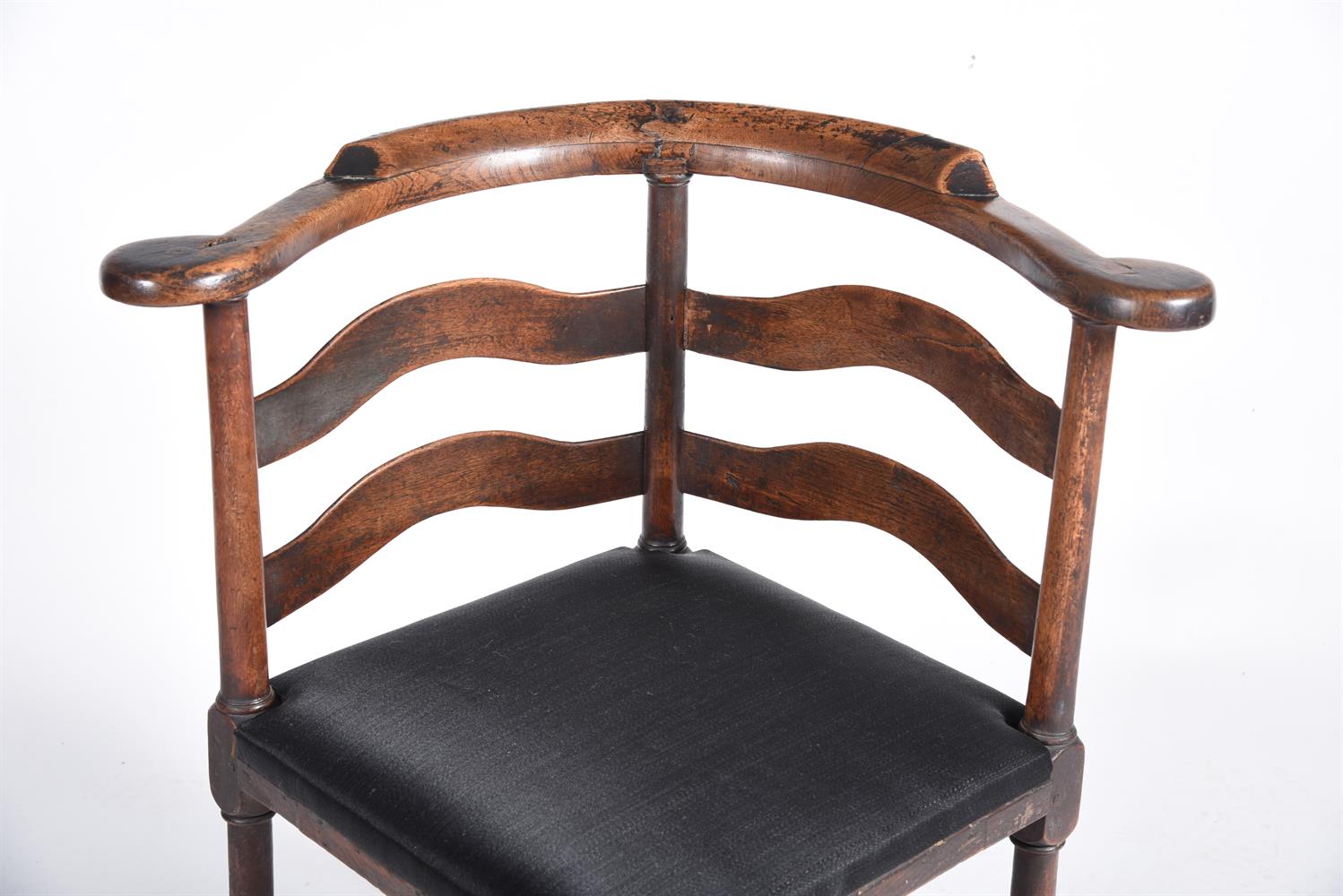 A GEORGE II WALNUT CORNER ARMCHAIR, MID 18TH CENTURY - Image 2 of 3