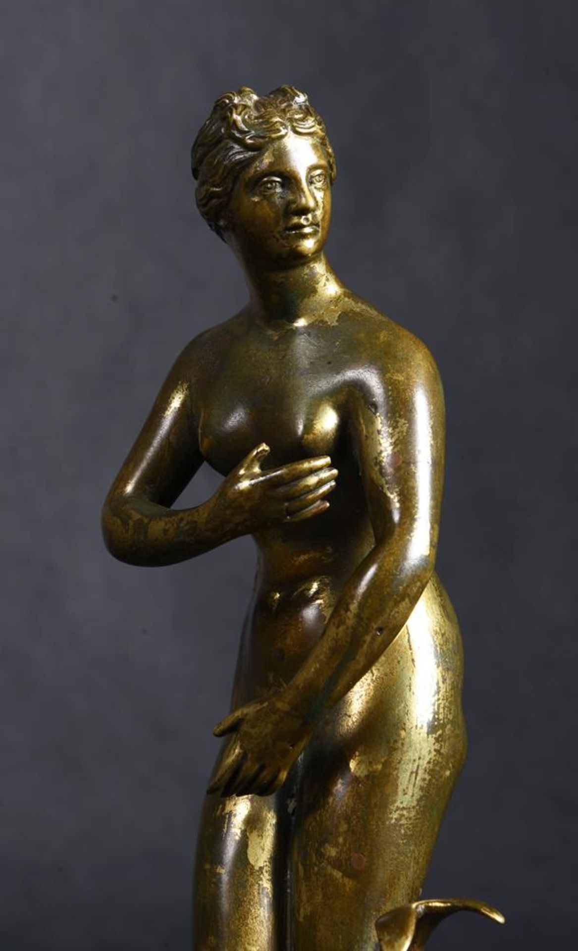 AFTER THE ANTIQUE, A BRONZE FIGURE OF THE MEDICI VENUS, LATE 17TH/EARLY 18TH CENTURY - Image 3 of 4