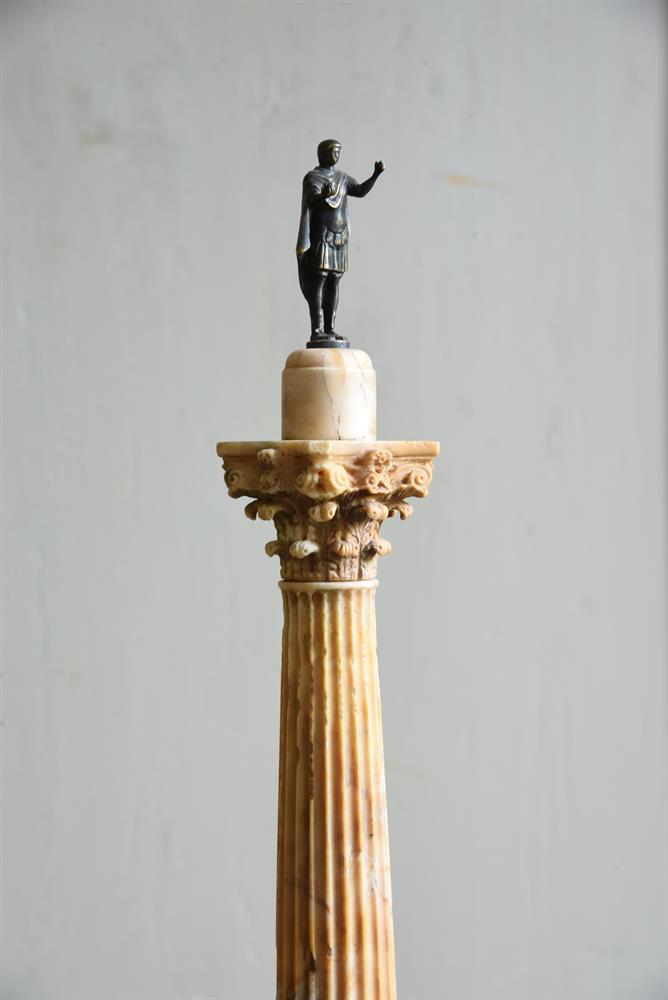 Y AN ITALIAN GRAND TOUR GIALLO ANTICO MARBLE MODEL OF THE COLUMN OF PHOCAS, 19TH CENTURY - Image 3 of 3