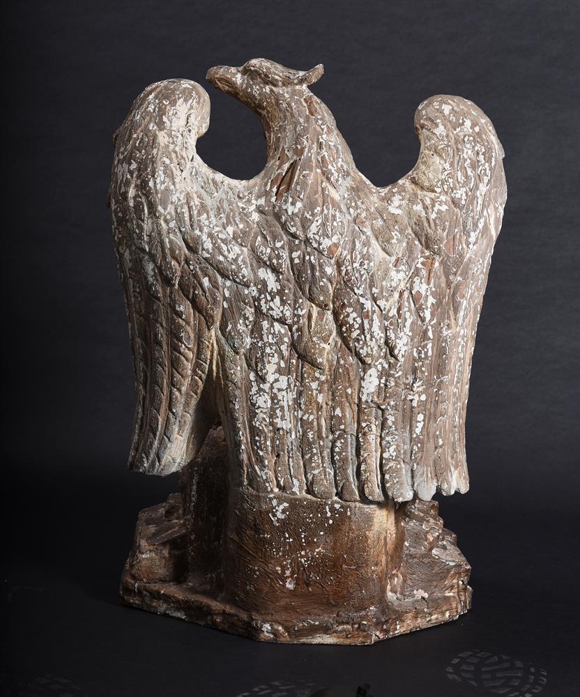 A LARGE CARVED AND PAINTED FIGURE OF AN EAGLE, IN THE MANNER OF WILLIAM KENT - Image 4 of 4