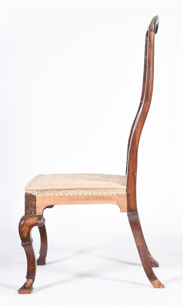 A GEORGE I WALNUT AND SEAWEED MARQUETRY SIDE CHAIR, IN THE MANNER OF JAMES MOORE OR RICHARD ROBERTS - Image 6 of 6