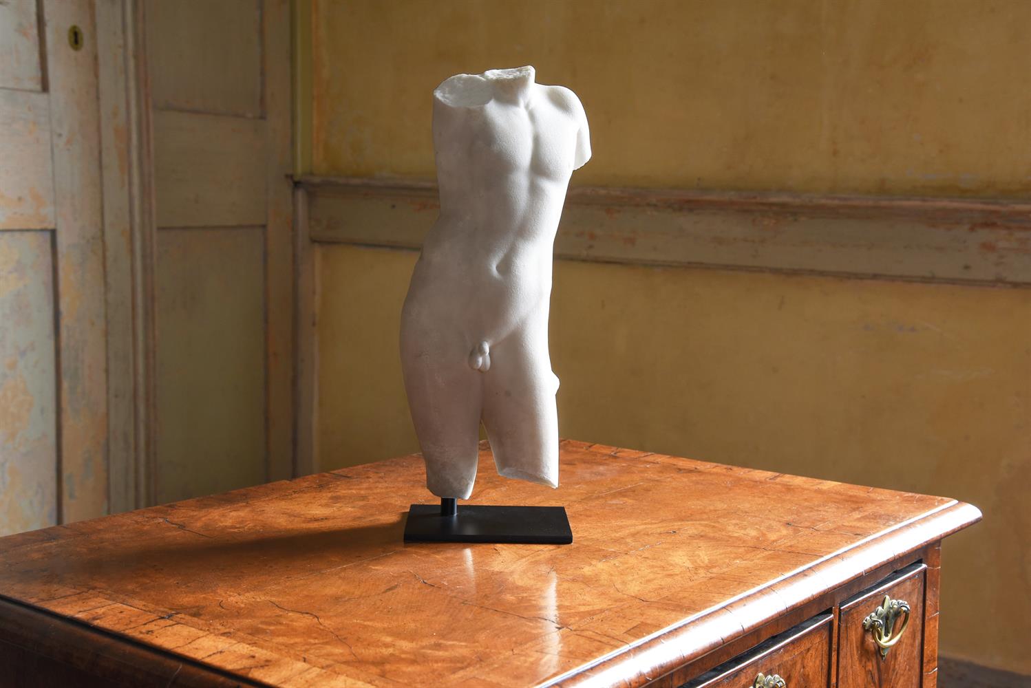 AFTER THE ANTIQUE, A MARBLE TORSO OF A YOUNG MAN, ITALIAN, 19TH CENTURY