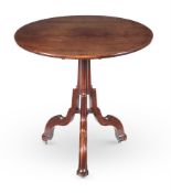 A GEORGE III MAHOGANY TRIPOD TABLE, ATTRIBUTED TO WILLIAM MASTERS, CIRCA 1755