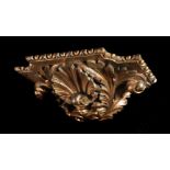 A GEORGE II CARVED GILTWOOD WALL BRACKET, CIRCA 1740