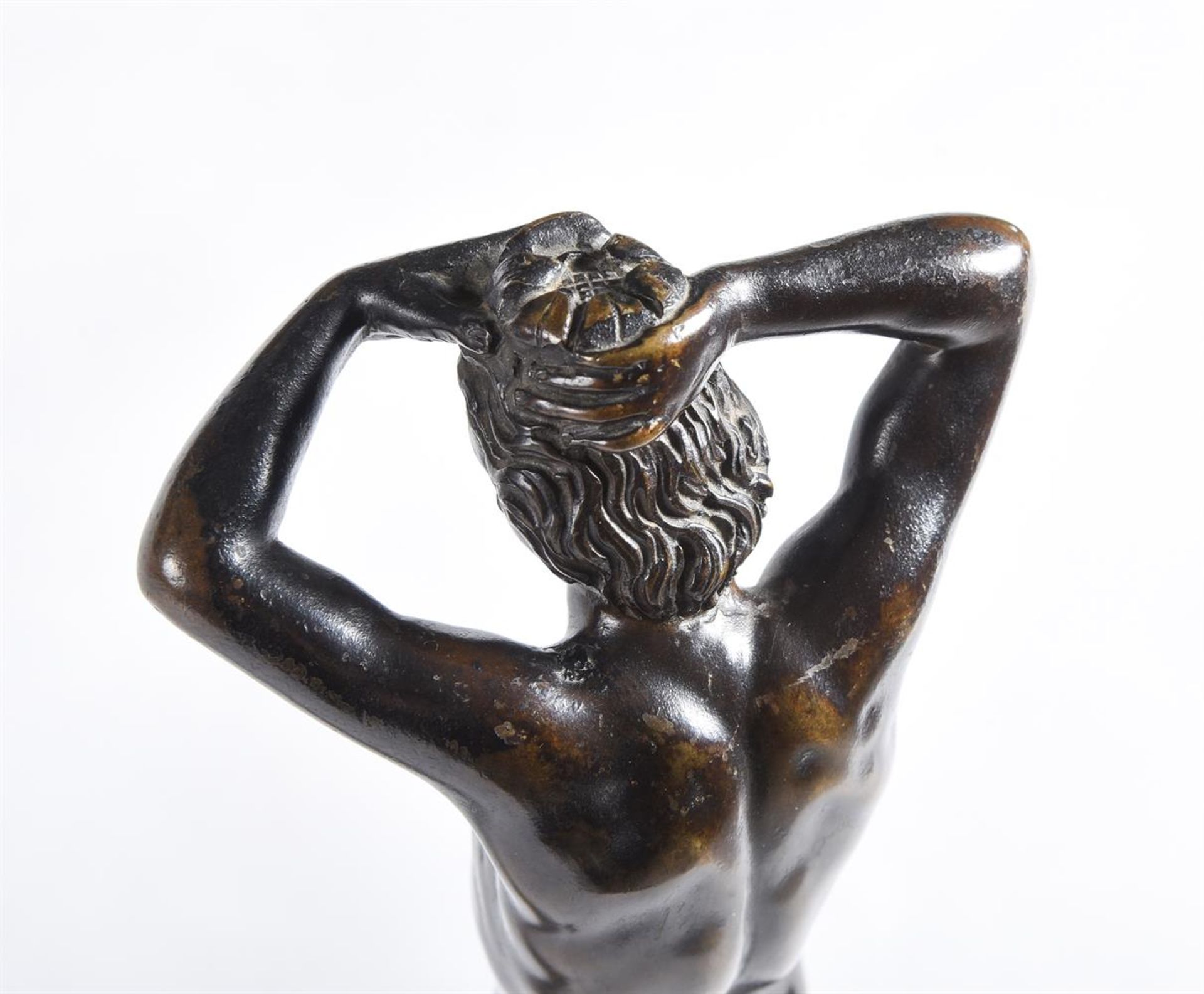 AFTER BARTHELEMY PRIEUR (FRENCH, 1536-1611), A BRONZE FIGURE OF A YOUTH OR NARCISSUS - Image 3 of 4