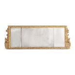 A GEORGE II GILTWOOD AND GESSO 'TRIPTYCH' MIRROR, CIRCA 1730