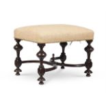 A WILLIAM AND MARY WALNUT STOOL, CIRCA 1690