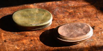 TWO 18TH CENTURY TOBACCO TINS
