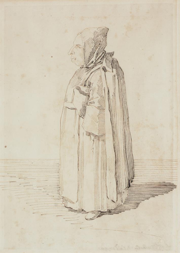 PIER LEONE GHEZZI (ITALIAN 1674-1755), SIXTEEN CARICATURES OF ARISTOCRATS, CLERICS AND TRAVELLERS - Image 5 of 48