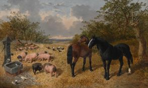 JOHN FREDERICK HERRING JUNIOR (BRITISH 1815-1907), FARMYARD FRIENDS