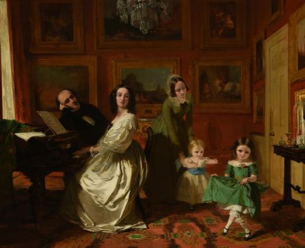 AUGUSTUS LEOPOLD EGG (BRITISH 1816-1863), THE PALMER-LOVELL FAMILY IN AN INTERIOR