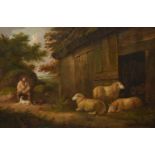 GEORGE MORLAND (BRITISH 1763-1804), WATCHING THE SHEEP
