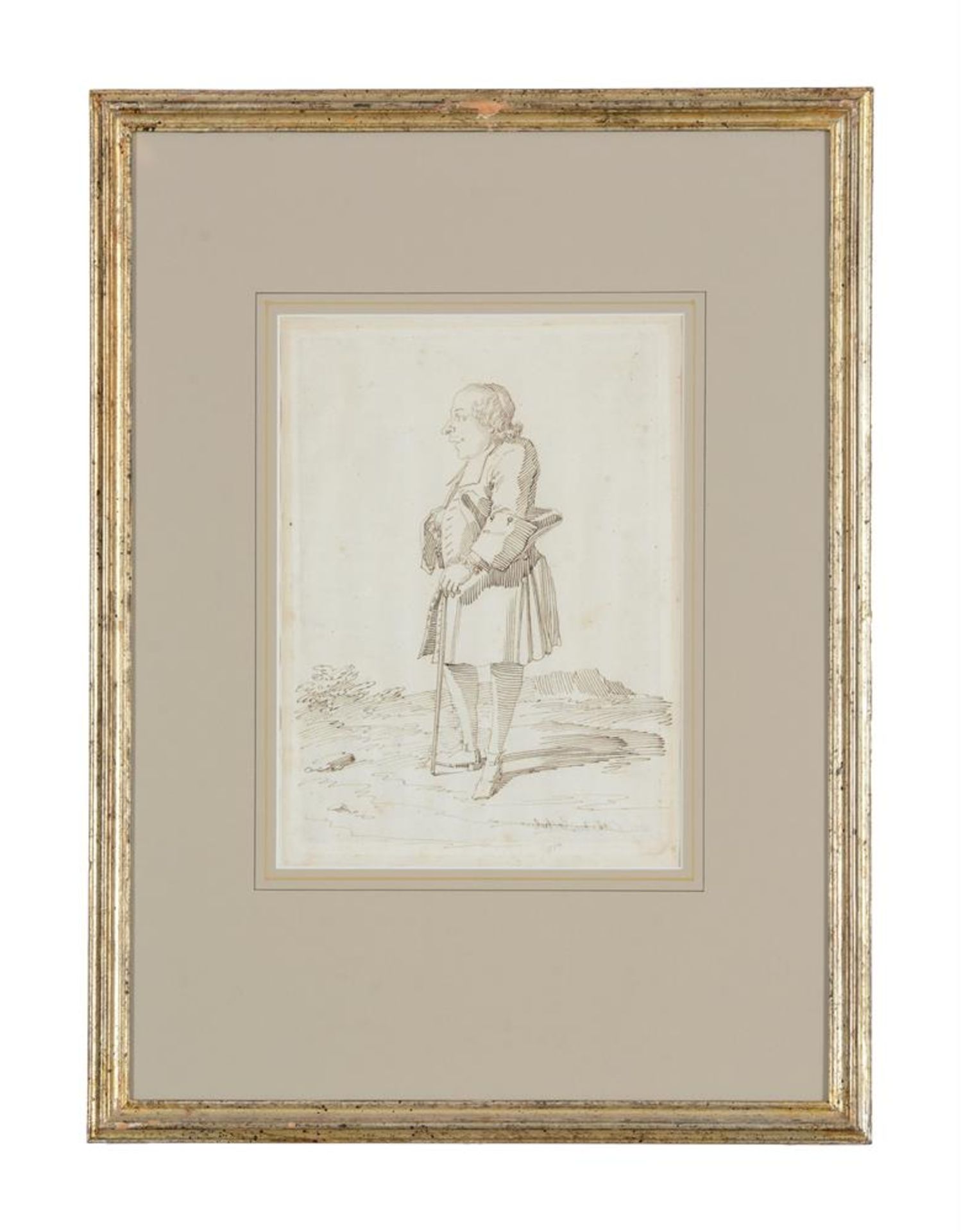 PIER LEONE GHEZZI (ITALIAN 1674-1755), SIXTEEN CARICATURES OF ARISTOCRATS, CLERICS AND TRAVELLERS - Image 33 of 48