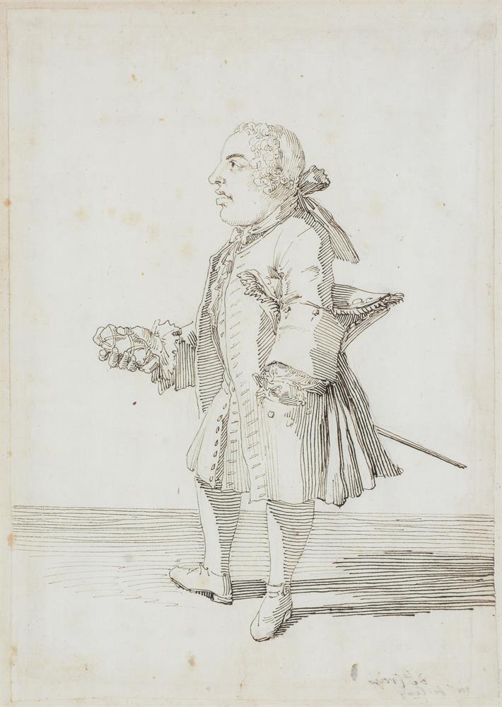 PIER LEONE GHEZZI (ITALIAN 1674-1755), SIXTEEN CARICATURES OF ARISTOCRATS, CLERICS AND TRAVELLERS - Image 3 of 48
