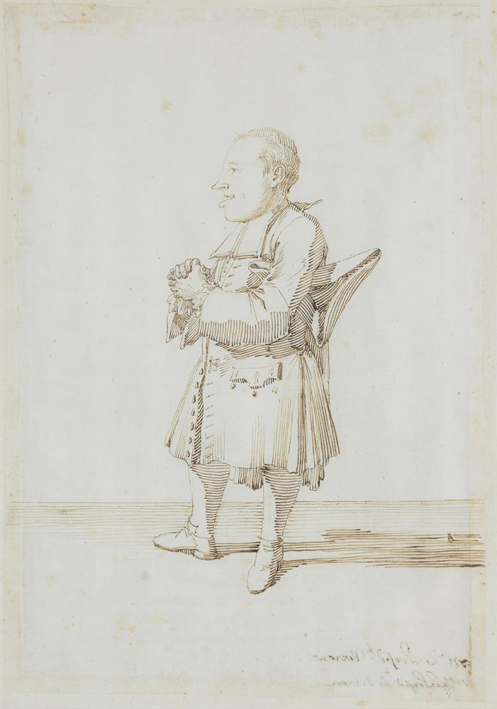 PIER LEONE GHEZZI (ITALIAN 1674-1755), SIXTEEN CARICATURES OF ARISTOCRATS, CLERICS AND TRAVELLERS - Image 16 of 48
