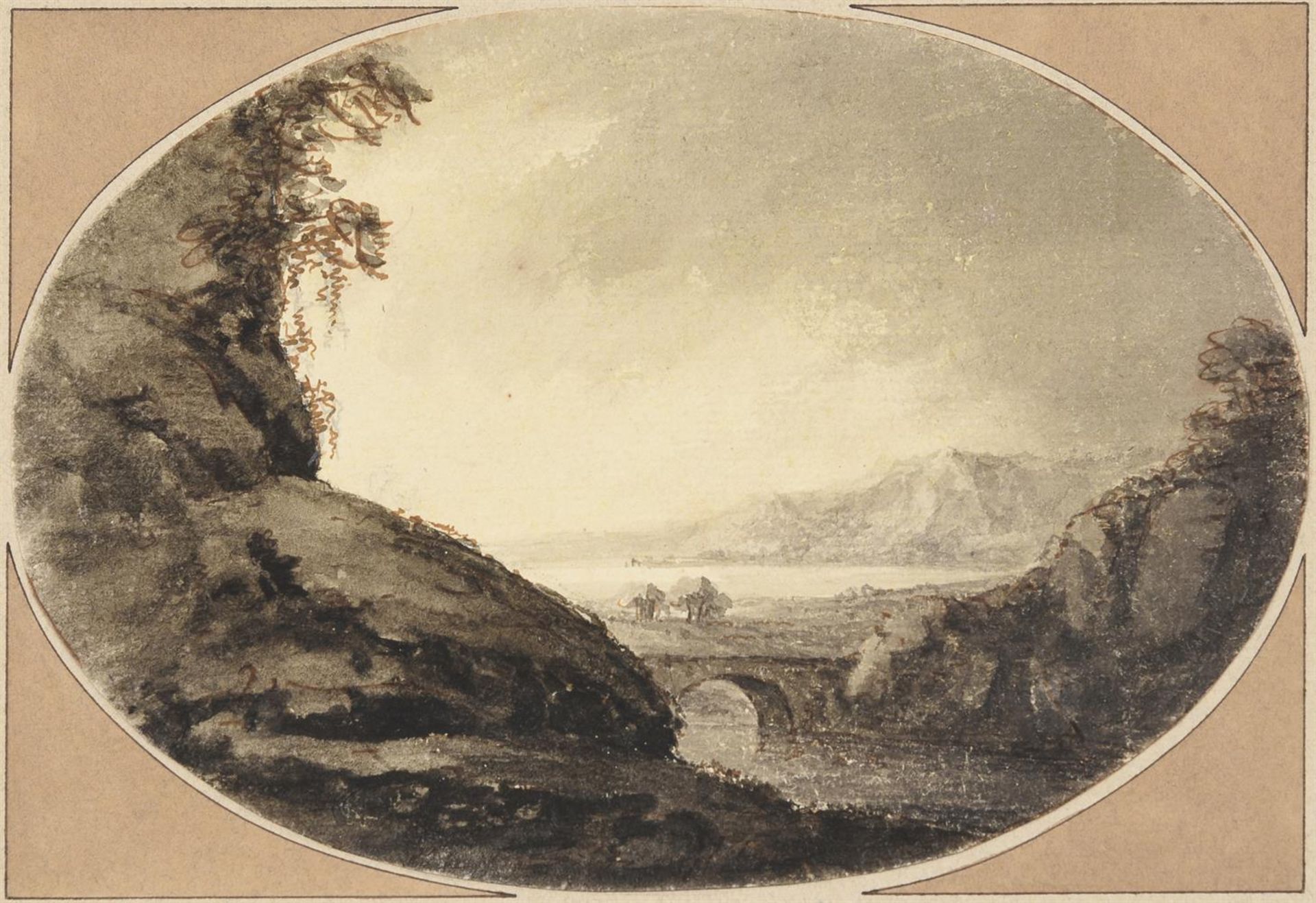 WILLIAM GILPIN (BRITISH 1724-1804), EIGHT CAPRICCIO LANDSCAPE STUDIES - Bild 6 aus 10