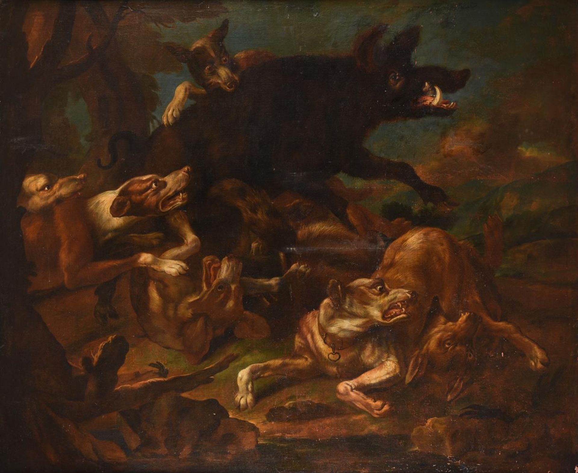 FOLLOWER OF FRANS SNYDERS, THE BOAR HUNT