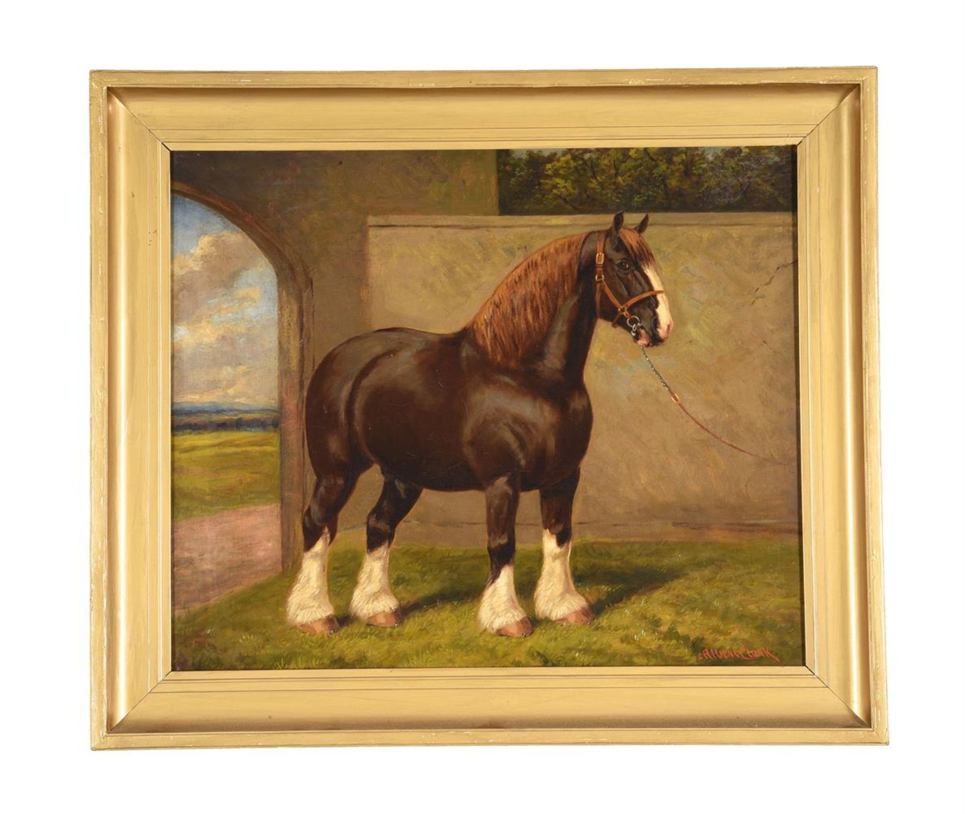 ALBERT CLARK (BRITISH 1821-1909), SHIRE HORSES - Image 5 of 7