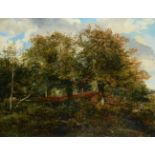 NORWICH SCHOOL (19TH CENTURY), FIGURE IN A WOODED LANDSCAPE