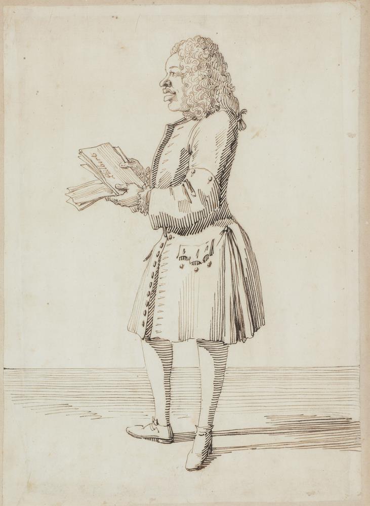 PIER LEONE GHEZZI (ITALIAN 1674-1755), SIXTEEN CARICATURES OF ARISTOCRATS, CLERICS AND TRAVELLERS - Image 11 of 48