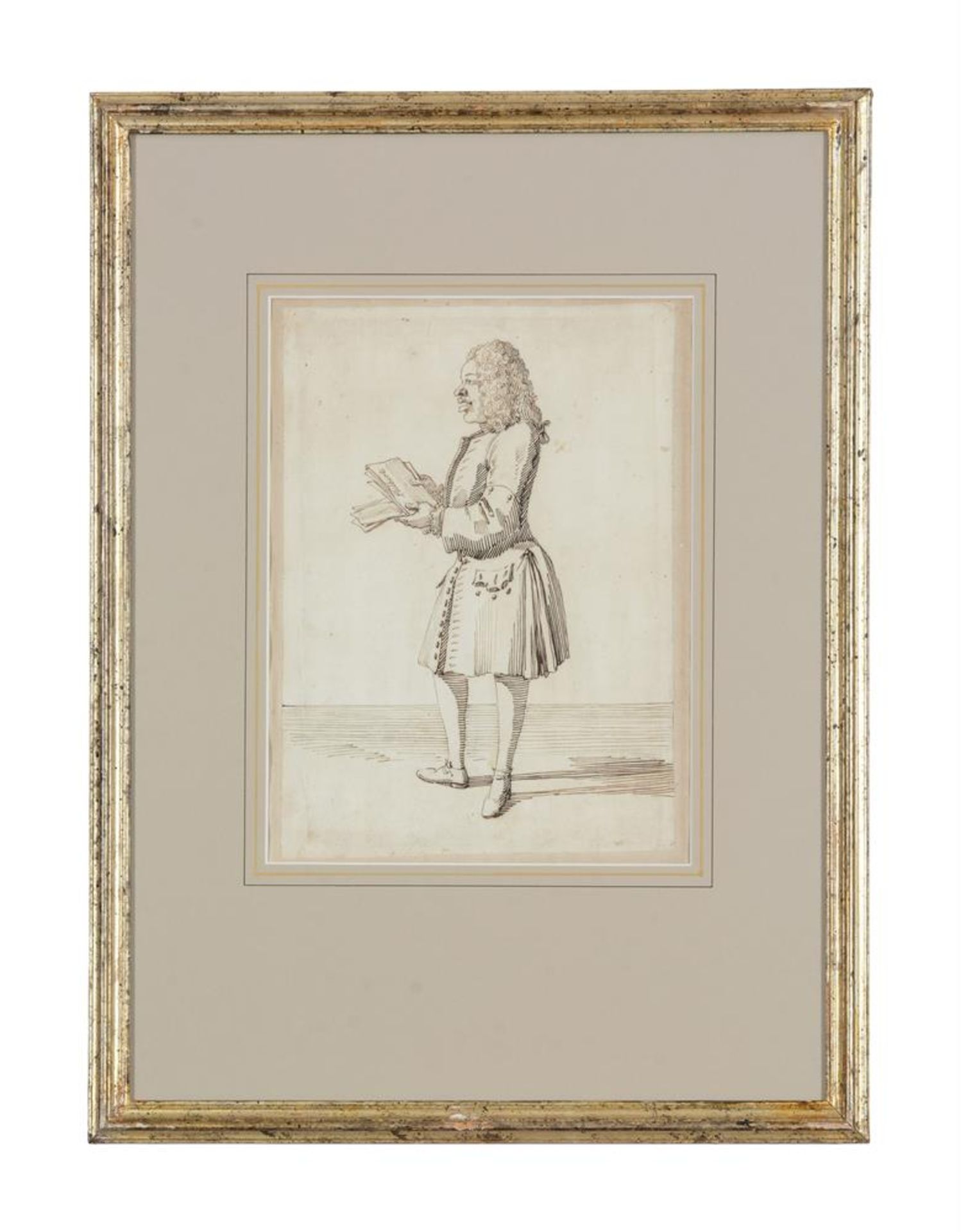 PIER LEONE GHEZZI (ITALIAN 1674-1755), SIXTEEN CARICATURES OF ARISTOCRATS, CLERICS AND TRAVELLERS - Image 37 of 48