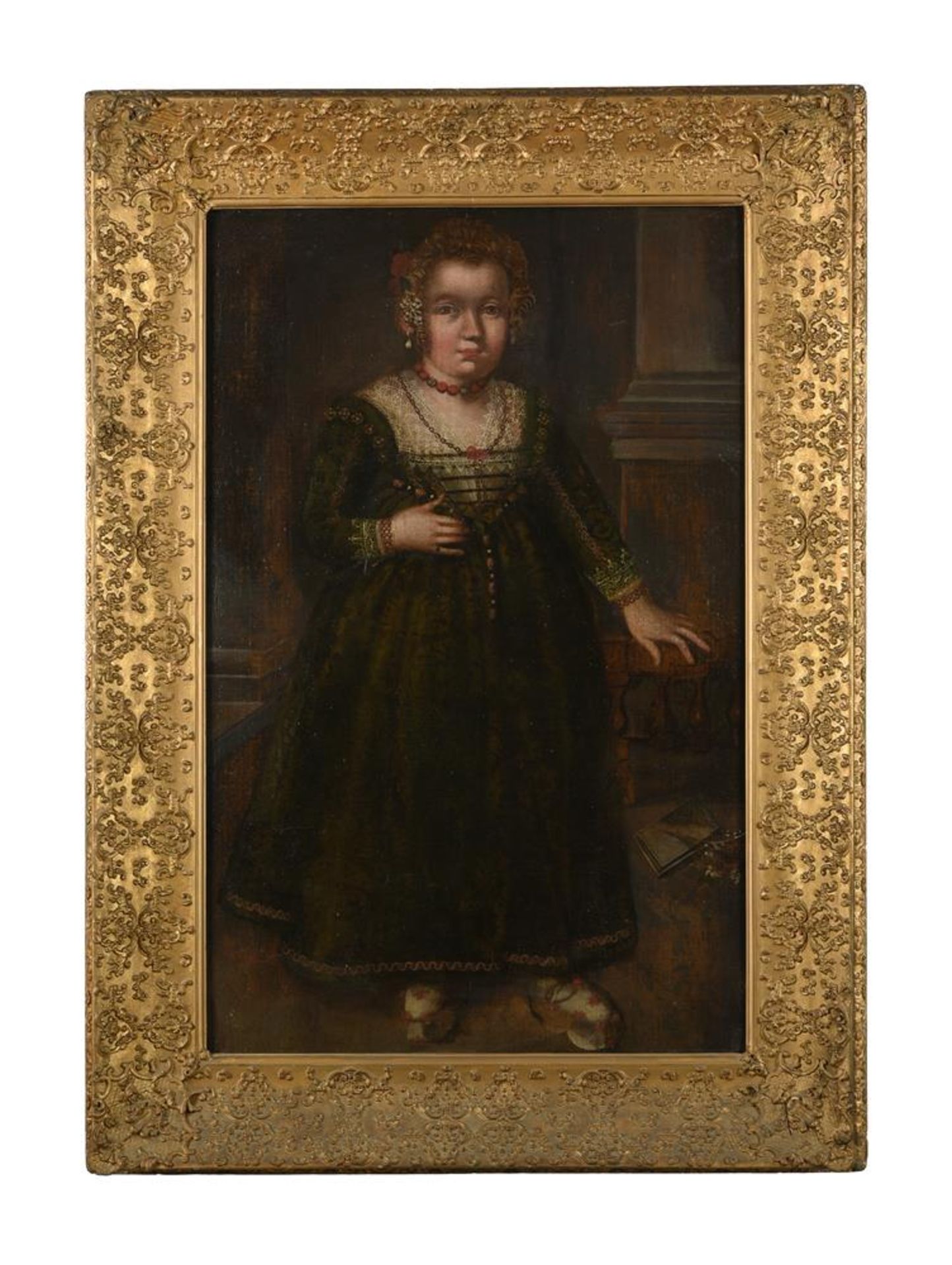 ITALIAN SCHOOL (17TH CENTURY), PORTRAIT OF A YOUNG GIRL - Bild 2 aus 3