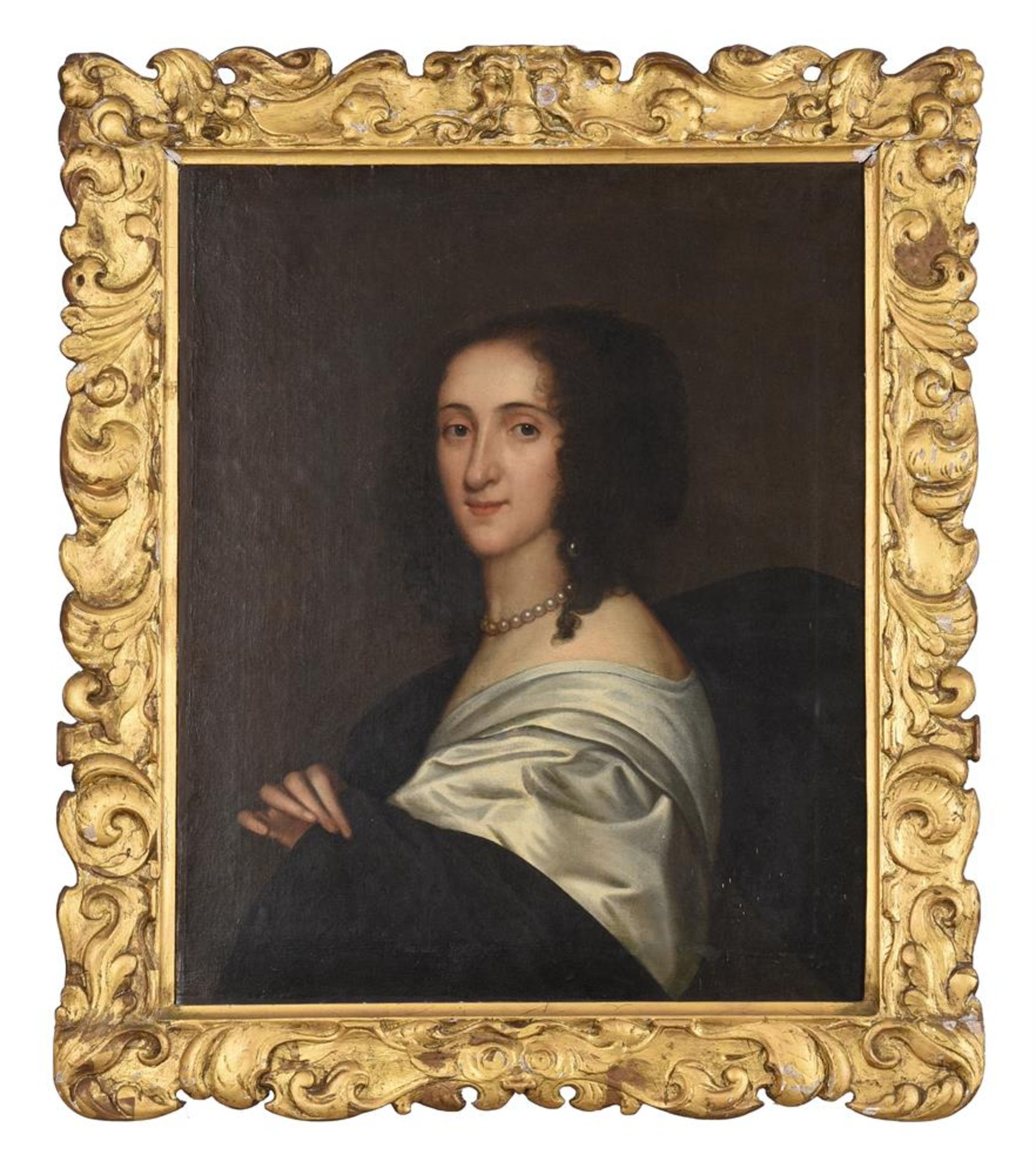 FOLLOWER OF SIR ANTHONY VAN DYCK, PORTRAIT OF A LADY - Image 2 of 3