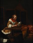 AFTER GERARD TER BORCH, A LADY READING A LETTER