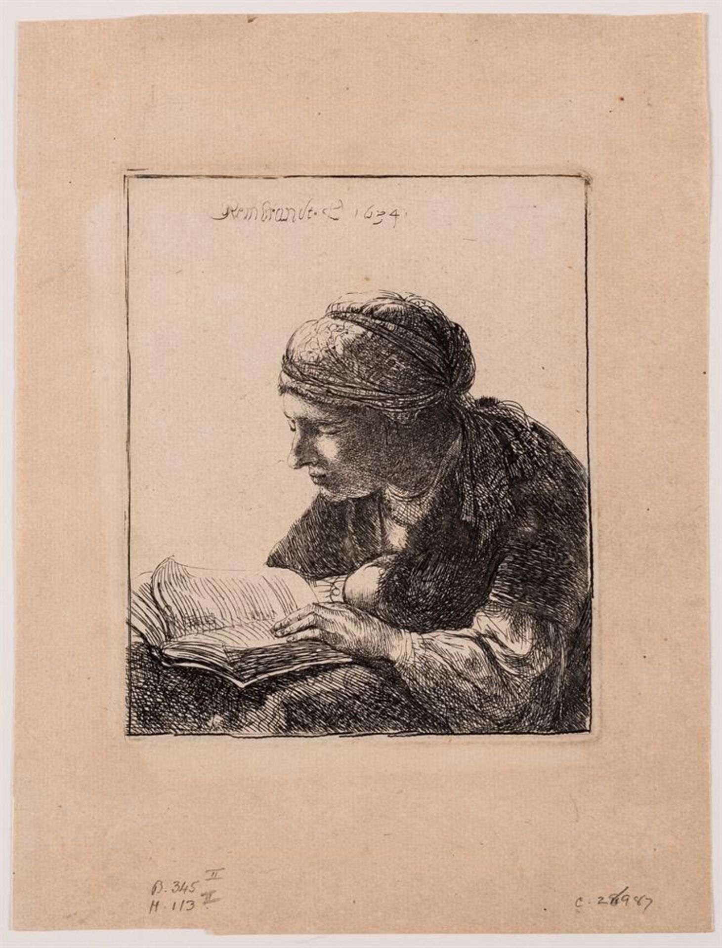 ‡ REMBRANDT VAN RIJN (DUTCH 1606-1669), WOMAN READING