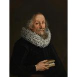 GOTTFRIED LIBALT (GERMAN 1610-1673), PORTRAIT OF A MAN, AGED 60, HOLDING A BOOK