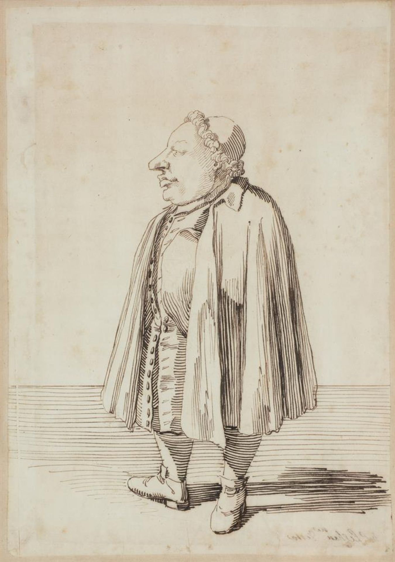 PIER LEONE GHEZZI (ITALIAN 1674-1755), SIXTEEN CARICATURES OF ARISTOCRATS, CLERICS AND TRAVELLERS - Bild 12 aus 48