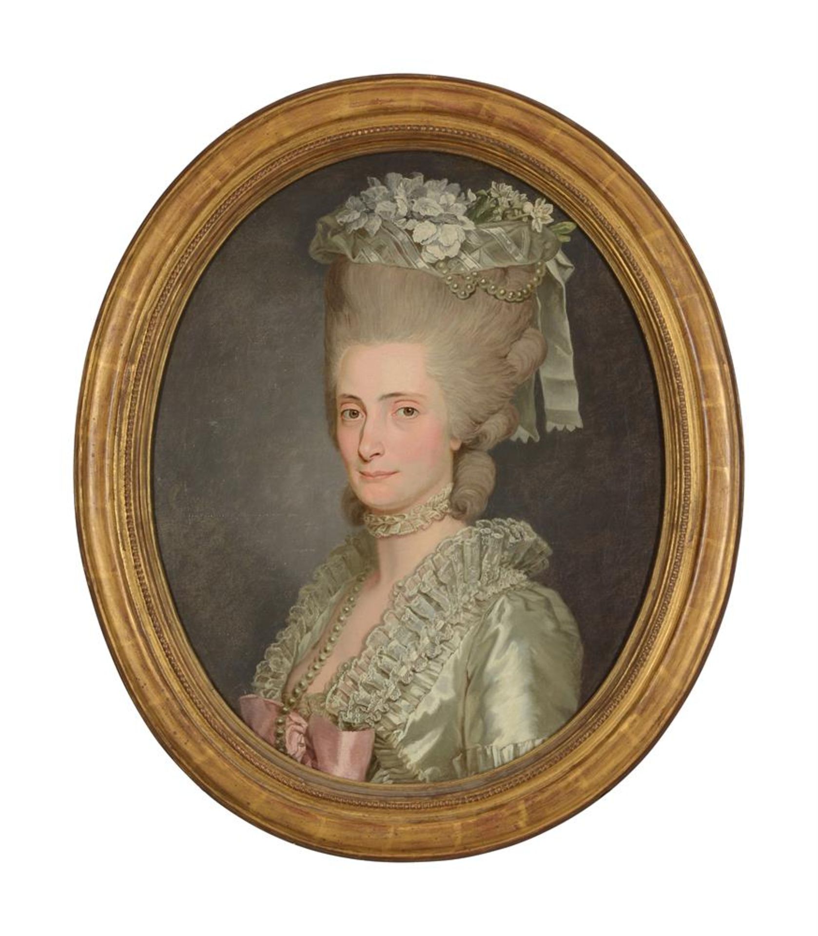 FRENCH SCHOOL (18TH CENTURY), A PAIR OF PORTRAITS OF A LADY AND GENTLEMAN, BUST-LENGTH - Image 3 of 6