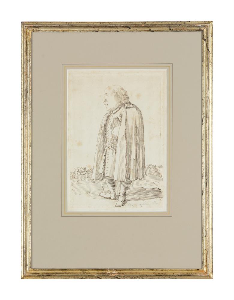 PIER LEONE GHEZZI (ITALIAN 1674-1755), SIXTEEN CARICATURES OF ARISTOCRATS, CLERICS AND TRAVELLERS - Image 45 of 48