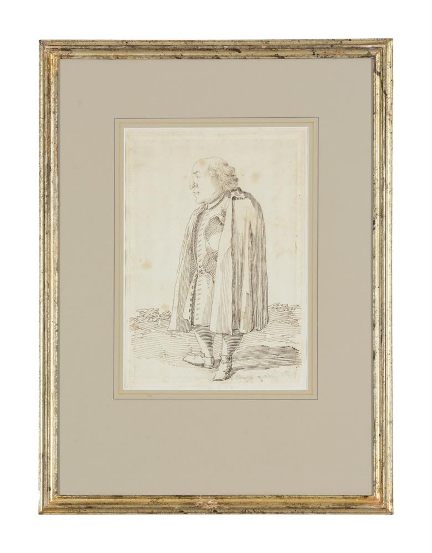PIER LEONE GHEZZI (ITALIAN 1674-1755), SIXTEEN CARICATURES OF ARISTOCRATS, CLERICS AND TRAVELLERS - Bild 45 aus 48