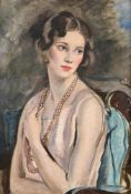 λ CATHLEEN SABINE MANN (BRITISH 1896-1959), PORTRAIT OF BARBARA WALSH