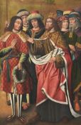 THE JATIVA MASTER (ACT. VALENCIA 1490-1515), KING DAVID ENDORSING THE SUCCESSION OF SOLOMON
