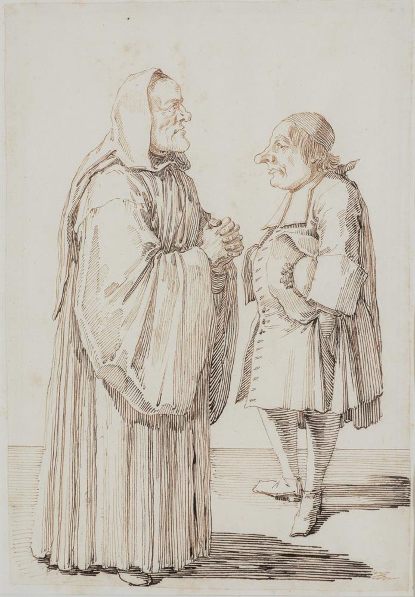 PIER LEONE GHEZZI (ITALIAN 1674-1755), SIXTEEN CARICATURES OF ARISTOCRATS, CLERICS AND TRAVELLERS