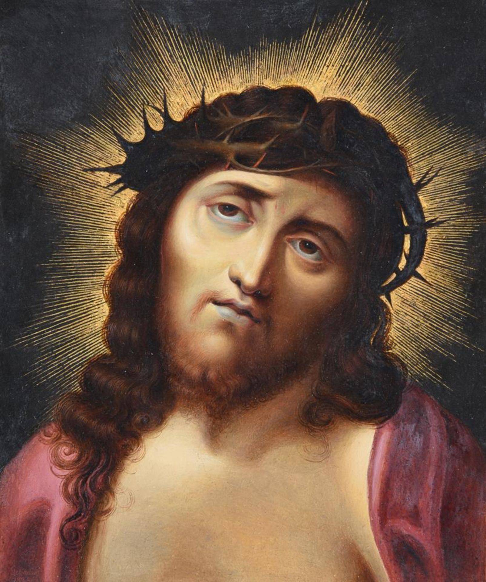 PAUL ERNST GEBAUER (GERMAN 1782-1865)CHRIST WITH THE CROWN OF THORNS