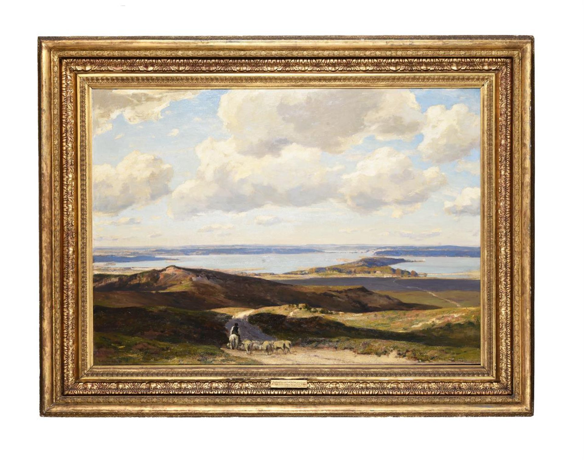 SIR HERBERT HUGHES-STANTON (BRITISH 1870-1937), STUDLAND BAY WITH POOLE HARBOUR IN THE DISTANCE - Image 2 of 5