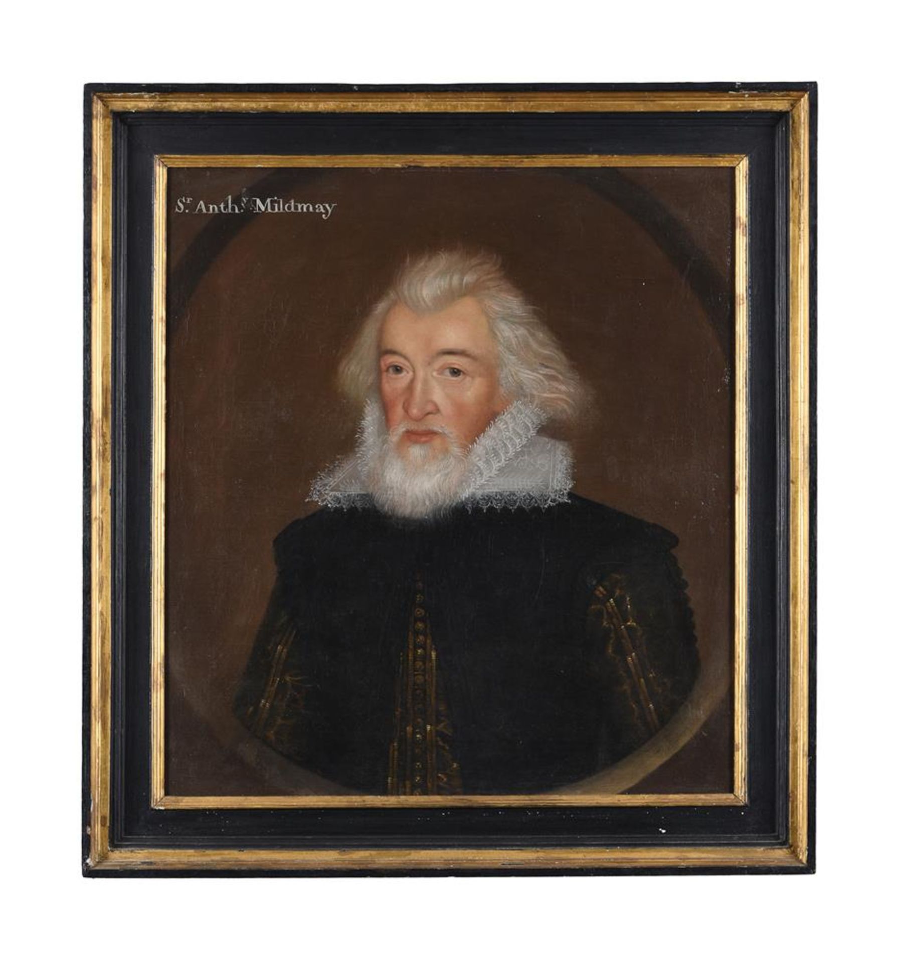 ENGLISH SCHOOL (17TH CENTURY), PORTRAIT OF SIR ANTHONY MILDMAY - Image 2 of 3