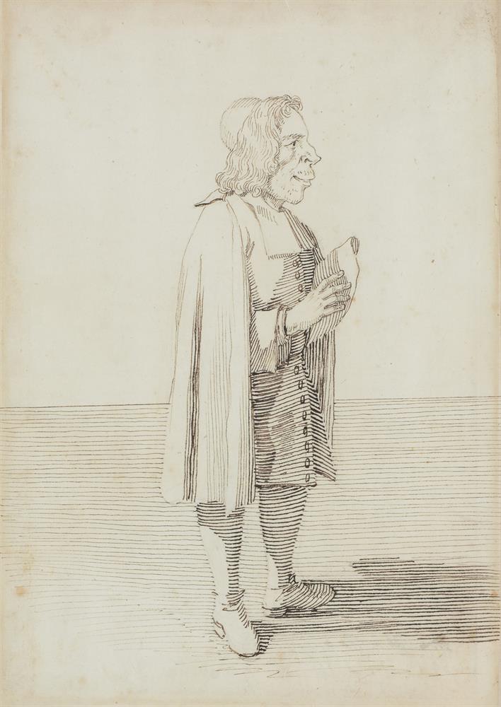 PIER LEONE GHEZZI (ITALIAN 1674-1755), SIXTEEN CARICATURES OF ARISTOCRATS, CLERICS AND TRAVELLERS - Image 6 of 48